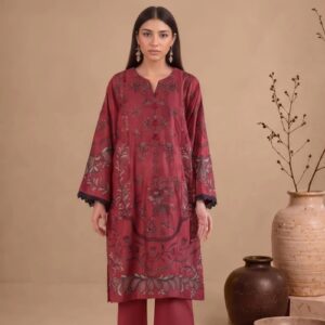 red-self-jacquard